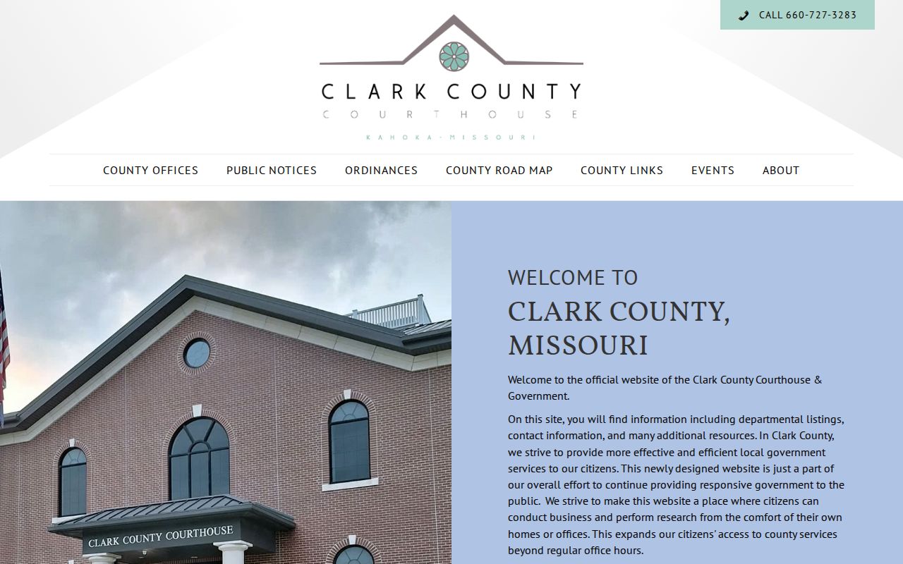 Clark County Missouri government criminal record office page